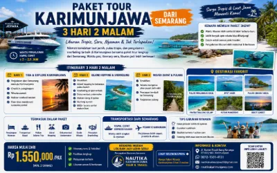 Paket Tour Karimunjawa dari Semarang 3 Hari 2 Malam