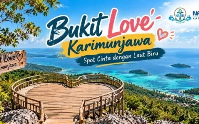 Bukit Love Karimunjawa: Spot Cinta dengan Laut Biru