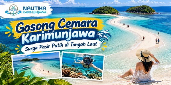 Gosong Cemara Karimunjawa Surga Pasir Putih di Tengah Laut