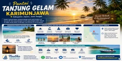 Pantai Tanjung Gelam Karimunjawa Jepara yang Memikat
