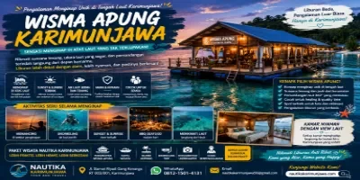 Wisma Apung Karimunjawa Penginapan Unik di Tengah Laut